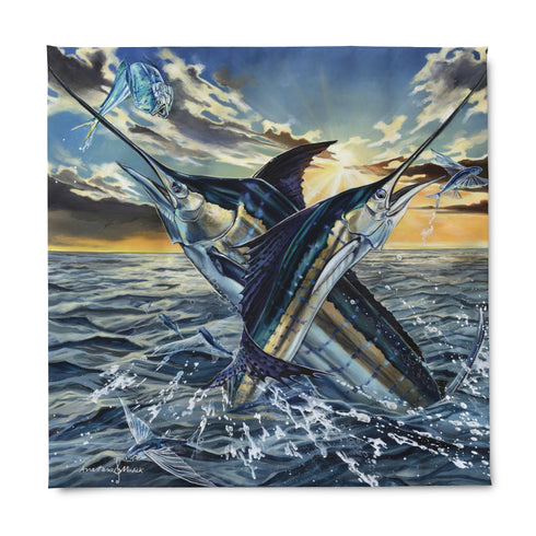 Offshore Sunset Duvet Cover